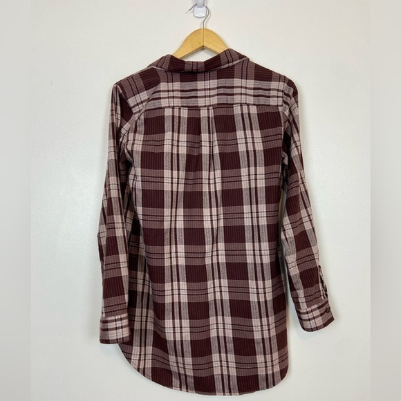 Garnet Hill Essential Long 100% ORGANIC PIMA Cotton Tunic Button Down - Picture 6 of 6